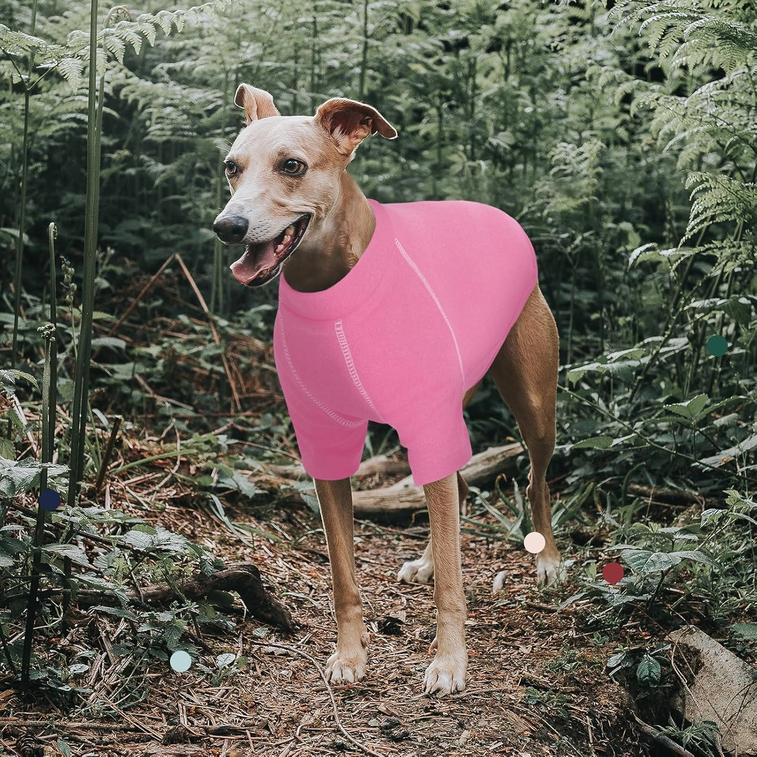 IECOii Great Dane Sweater,Pet Dog Sweater for Extra Large Size Dogs,Fleece Sweatshirt for Dogs Girl Boy,Warm Dog Winter Sweater for Big Dogs,Stretchy Dog Sweatshirt Dog Cold Weather Coats,Pink,5XL
