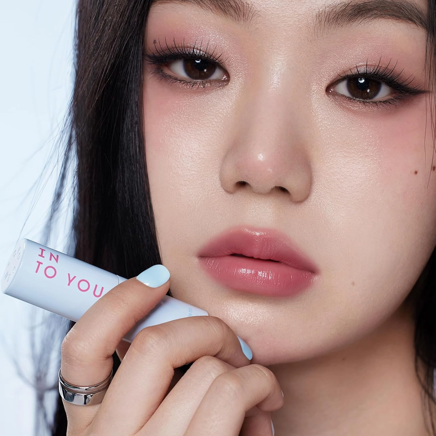 INTO YOU Multi-use Blush Stick Clean Fit and Clean Makeup, 3 in 1 Blendable Color and Cooling Water-like Feeling Blush Stick for Cheeks, Eyes and Lips, Pure Crimson Maple(MS03)