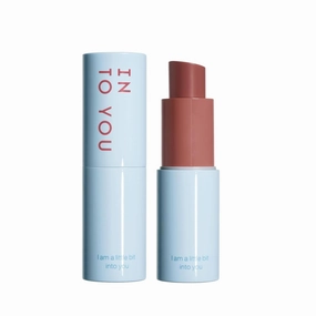 INTO YOU Multi-use Blush Stick Clean Fit and Clean Makeup, 3 in 1 Blendable Color and Cooling Water-like Feeling Blush Stick for Cheeks, Eyes and Lips, Pure Crimson Maple(MS03)