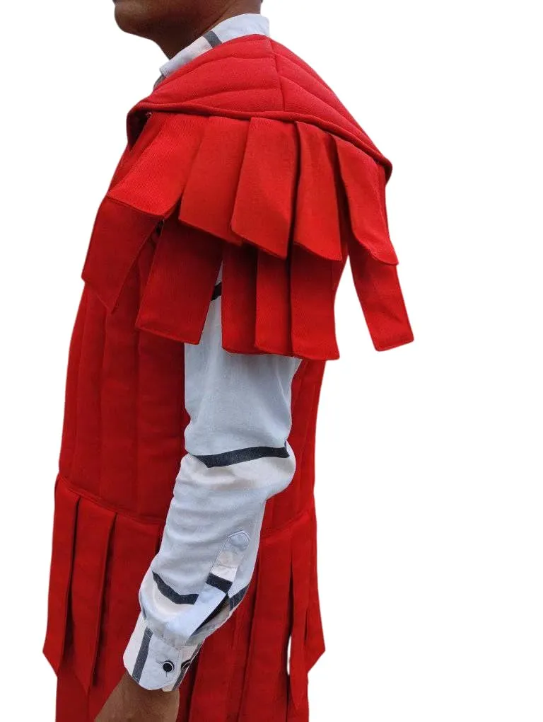 Ironclad Emporium Roman Subarmalis – Red Padded Armor Vest for Legionary Reenactment, LARP & Cosplay. (XXXL)