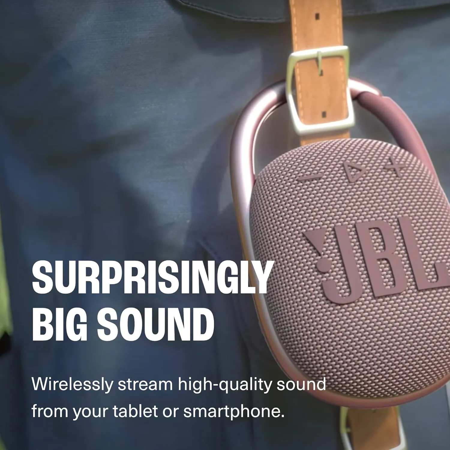 JBL Clip 4 Portable Bluetooth Speaker (Pink)   Bundle with divvi! Protective Hardshell Case (Black)
