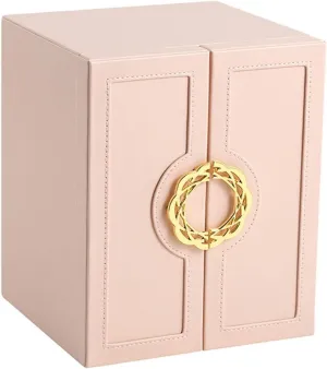 Jewelry Box PU Leather Organizer 5-Tier Storage Case Earrings Bracelets Rings Necklace Watches
