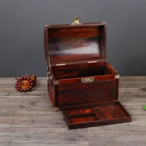 Jewelry Box Retro Storage Ring Earring Necklace Bracelet Watch Small