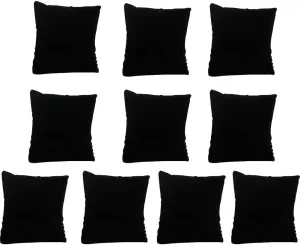 Jewelry Display Holder 10pcs Bracelet Watch Showcase Velvet Little Pillow Cushion(Black)