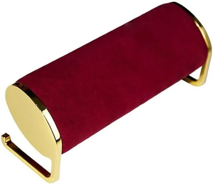 Jewelry Display Rack High-Grade Counter Velvet Window with Jewelry Display Props Watch Bracelet Bracelet Jewelry Storage Racks Jewelry Display Stand(Red)