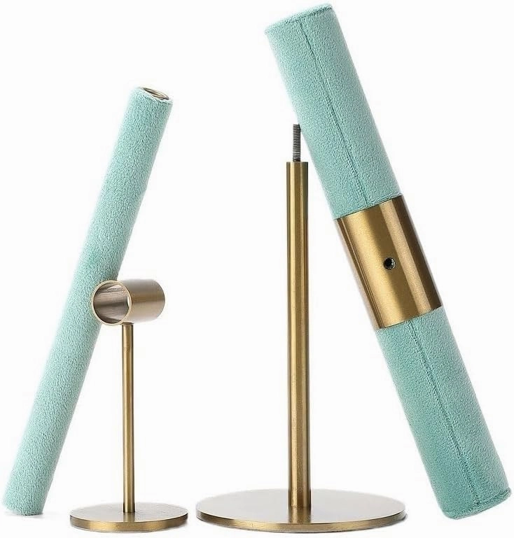 Jewelry Stand Organizer Pink/green Ring Holder Bracelet String Display Rack Jewelry Storage Rack Metal Stand Jewelry Display Holder (Green M)