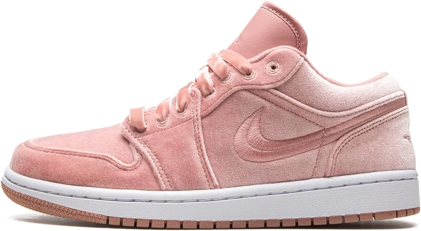 Jordan Womens WMNS Air Jordan 1 Low SE DQ8396 600 Pink Velvet - Size 11.5W
