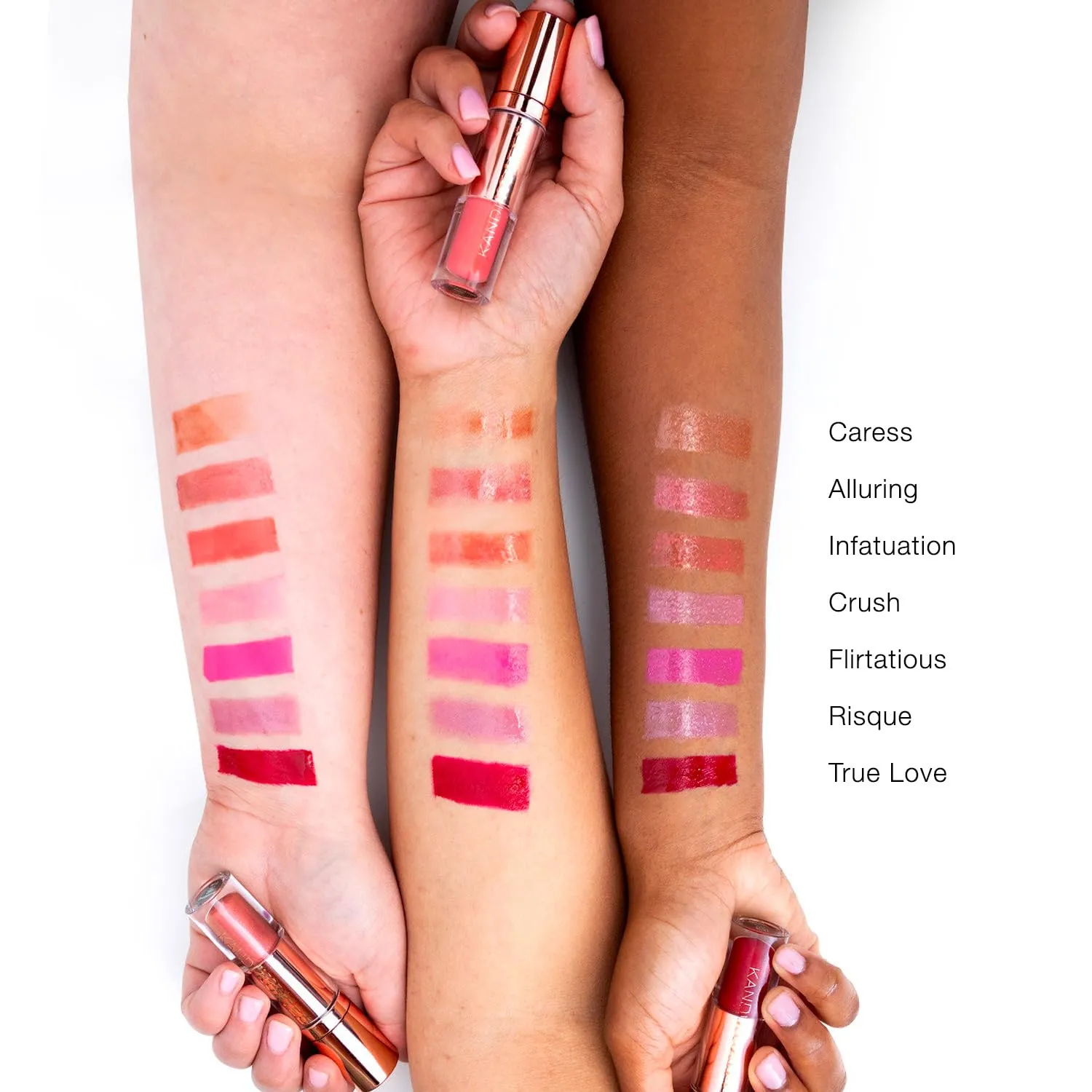 Kandi Koated Liquid Satin [Infatuation] Liquid Lip Color with High-Shine Finish | Rich Colors, Moisturizing Lip Shine, Paraben-Free, Cruelty-Free | Beauty & Makeup