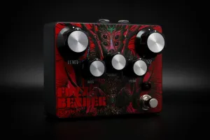 Keeley Fuzz Bender Limited Red Fury Fossilos Colorway Guitar Fuzz Pedal