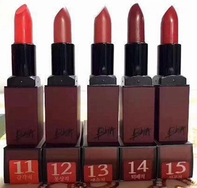 Korea BBI lipstick, Velvet, Matt, Last RED 10 color
