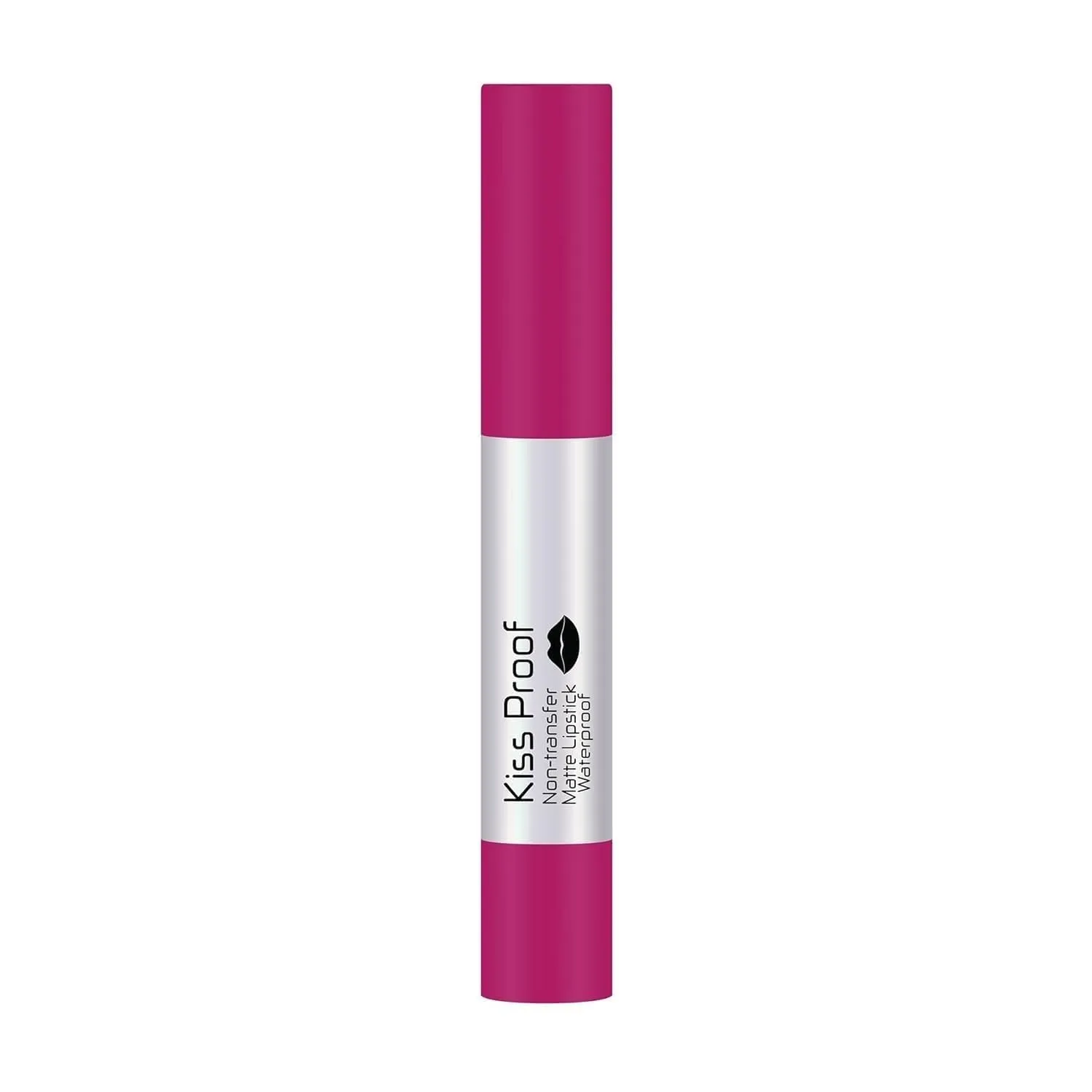 KRINAL Kiss Proof Matte Lipstick | Highly Pigmented Ultra Matte Long Lasting Lipstick | Non-Drying, Intense Moisturizing, Lightweight | Non Transfer for Women (Magenta)