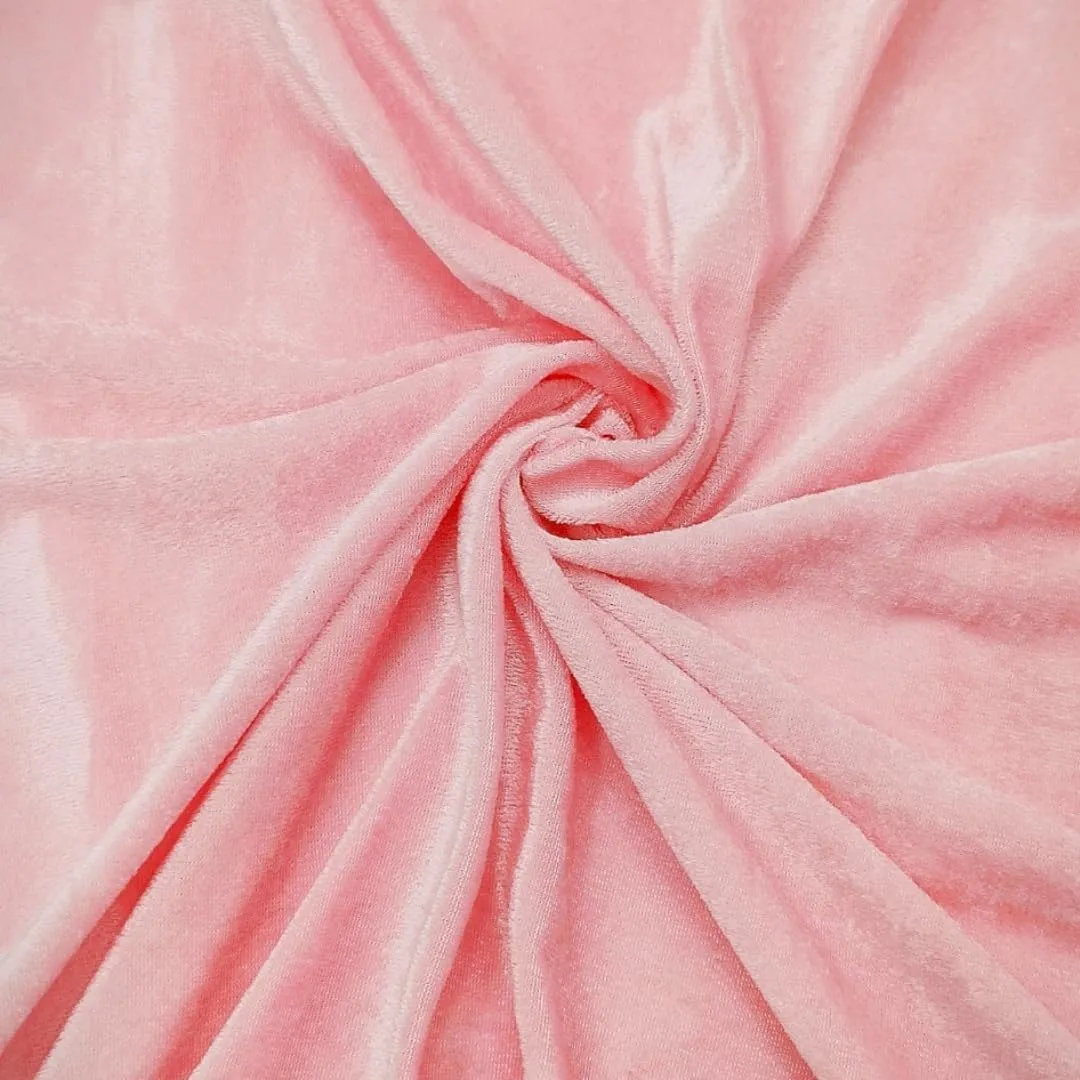LANE LINEN Throw Pillow Inserts Pack of 4-18 x 18 Inches Baby Pink Velvet Pillows for Sofa, Couch and Bed - Indoor Decorative Pillows