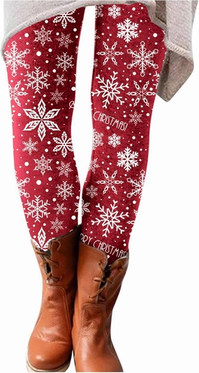 LCMTWX Butt Lifting Leggings for Women Leggings Christmas Pants Slim Long Elastic Pants Butt Lifting Leggings Thermal