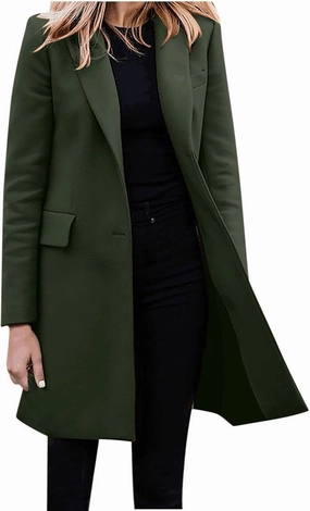 LCMTWX Winter Coats for Women Winter Office Sleeveless Button Woolen Jacket Coat Long Coats for Women Dressy Winter Coat