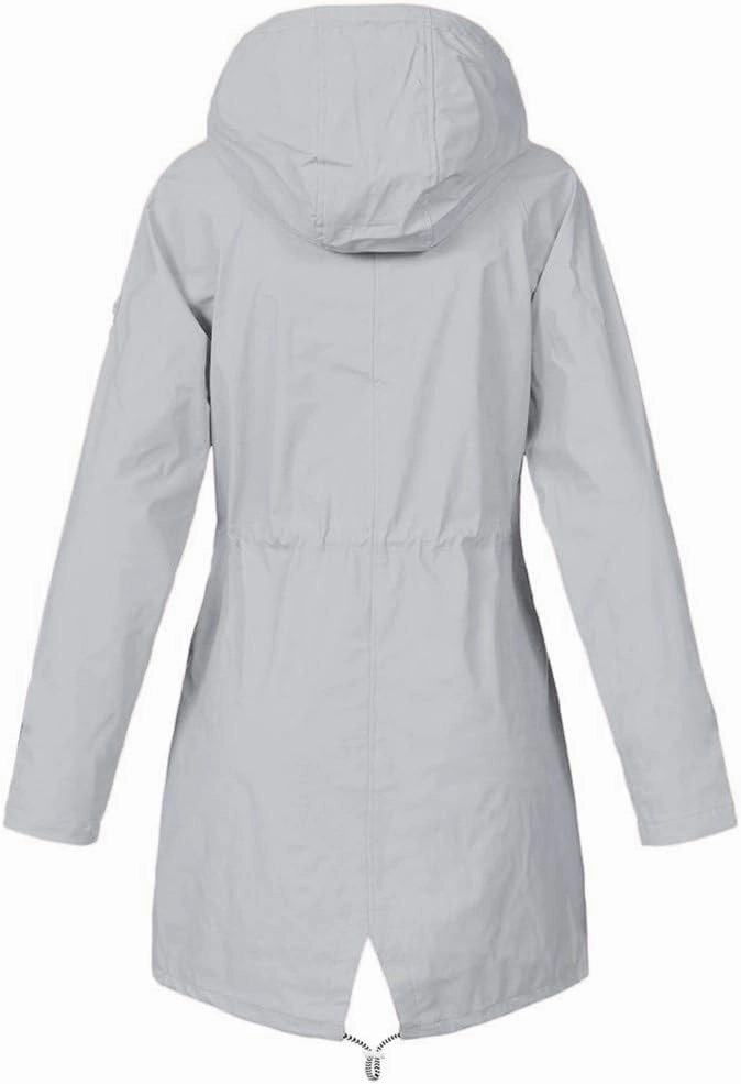 LCMTWX Women Oversized Fleece Lined Raincoat Windproof Outdoor Coat Plus Women's Coat Outdoor Mountain Jackets Rain Jacket