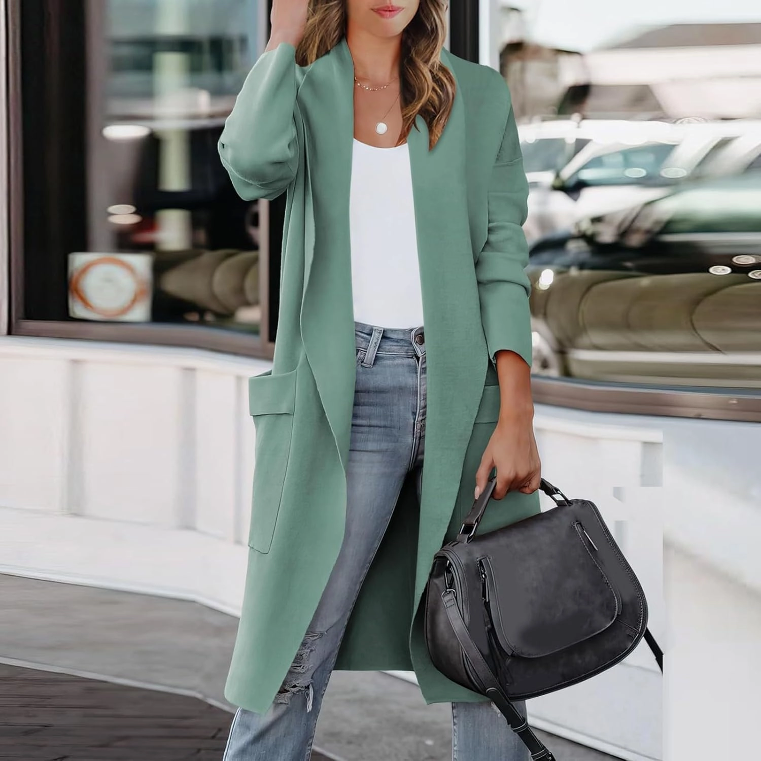 LCMTWX Women's 2023 Fashion Winter Coat Office Sleeveless Button Woolen Jacket Coat Winter Coat Women Womens Trench Coat