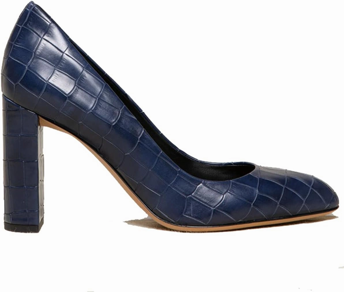 LEHOOR Women Chunky Block High Heel Pumps Shoes Pointed Closed Toe Slip On 3" Heels Dress Sandals Suede Crocodile Patent Leather Work Shoe Office Ladies Formal Dressy Wedding Party Retro 4-11 M US