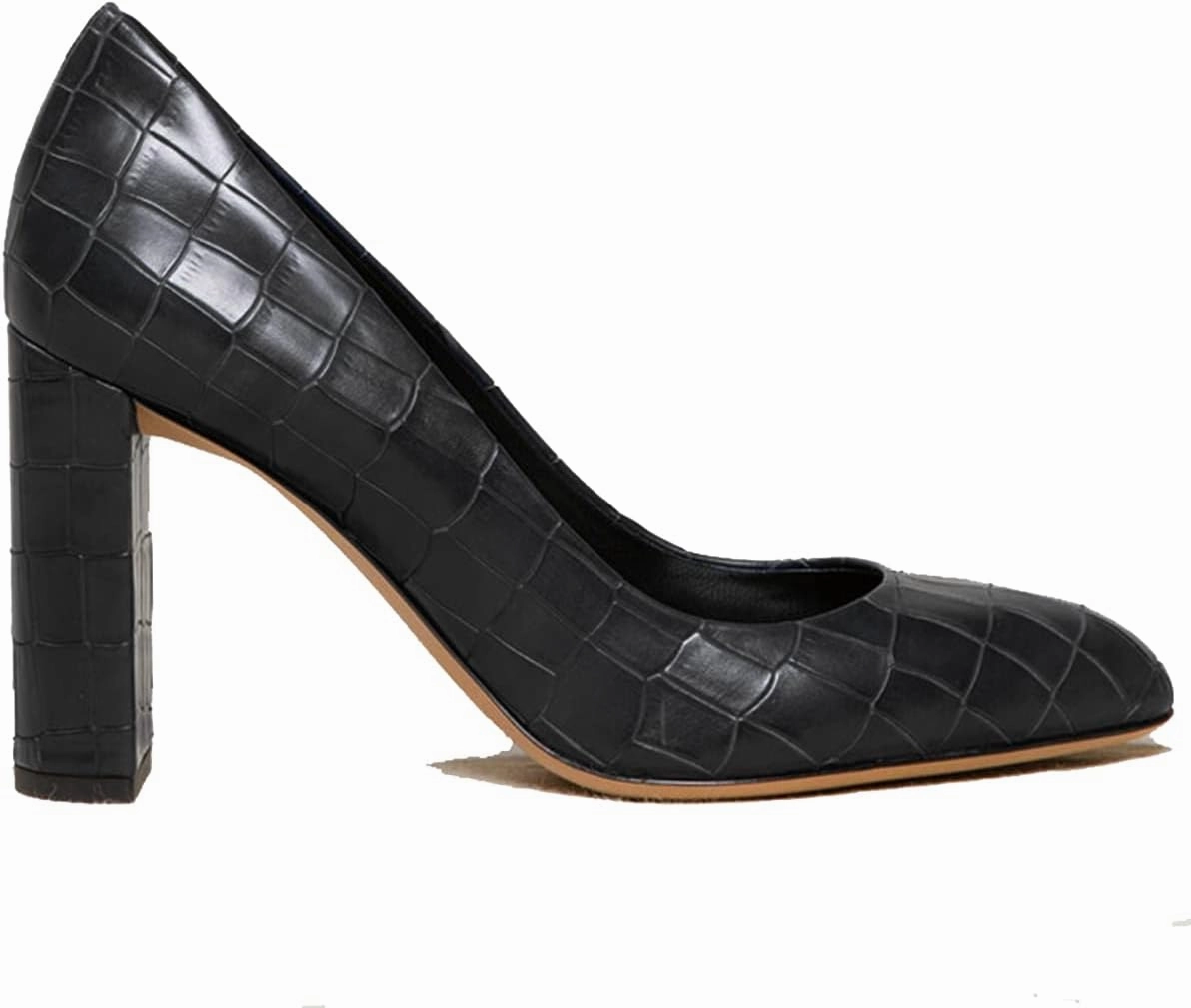 LEHOOR Women Chunky Block High Heel Pumps Shoes Pointed Closed Toe Slip On 3" Heels Dress Sandals Suede Crocodile Patent Leather Work Shoe Office Ladies Formal Dressy Wedding Party Retro 4-11 M US
