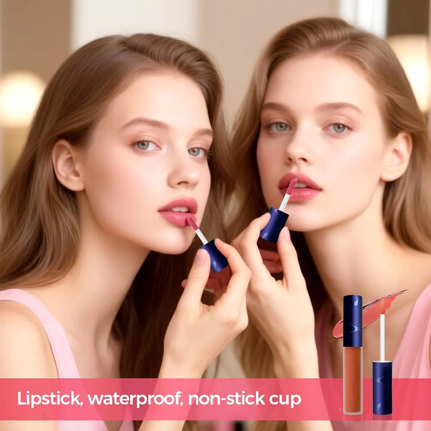 Lips Staining Lip Oil, 2025 Upgrade Korean Lip Oil Stain, Long-Lasting Moisturizing Lip Oils, Waterproof No Fading Glossy Lip Stain Non-stick Lip Glaze Lipstick Matte (AA6 Deep Cranberry Red)
