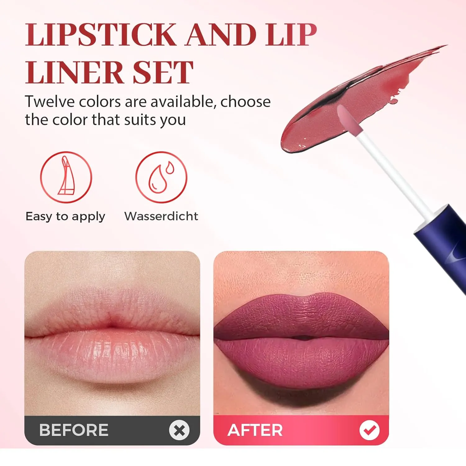 Lips Staining Lip Oil, 2025 Upgrade Korean Lip Oil Stain, Long-Lasting Moisturizing Lip Oils, Waterproof No Fading Glossy Lip Stain Non-stick Lip Glaze Lipstick Matte (AA6 Deep Cranberry Red)