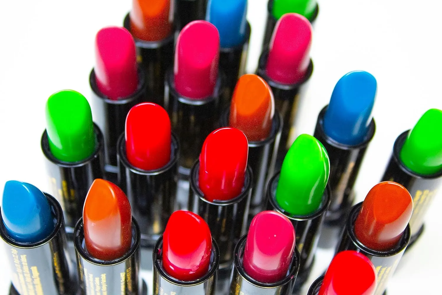 Lipstick pH Color Changing Long Lasting Magic Custom Lip Shade Made in the USA 12 hour long lasting non transfer with Vitamins A, C, & E, and Aloe Vera (Blue (Pack of 5))