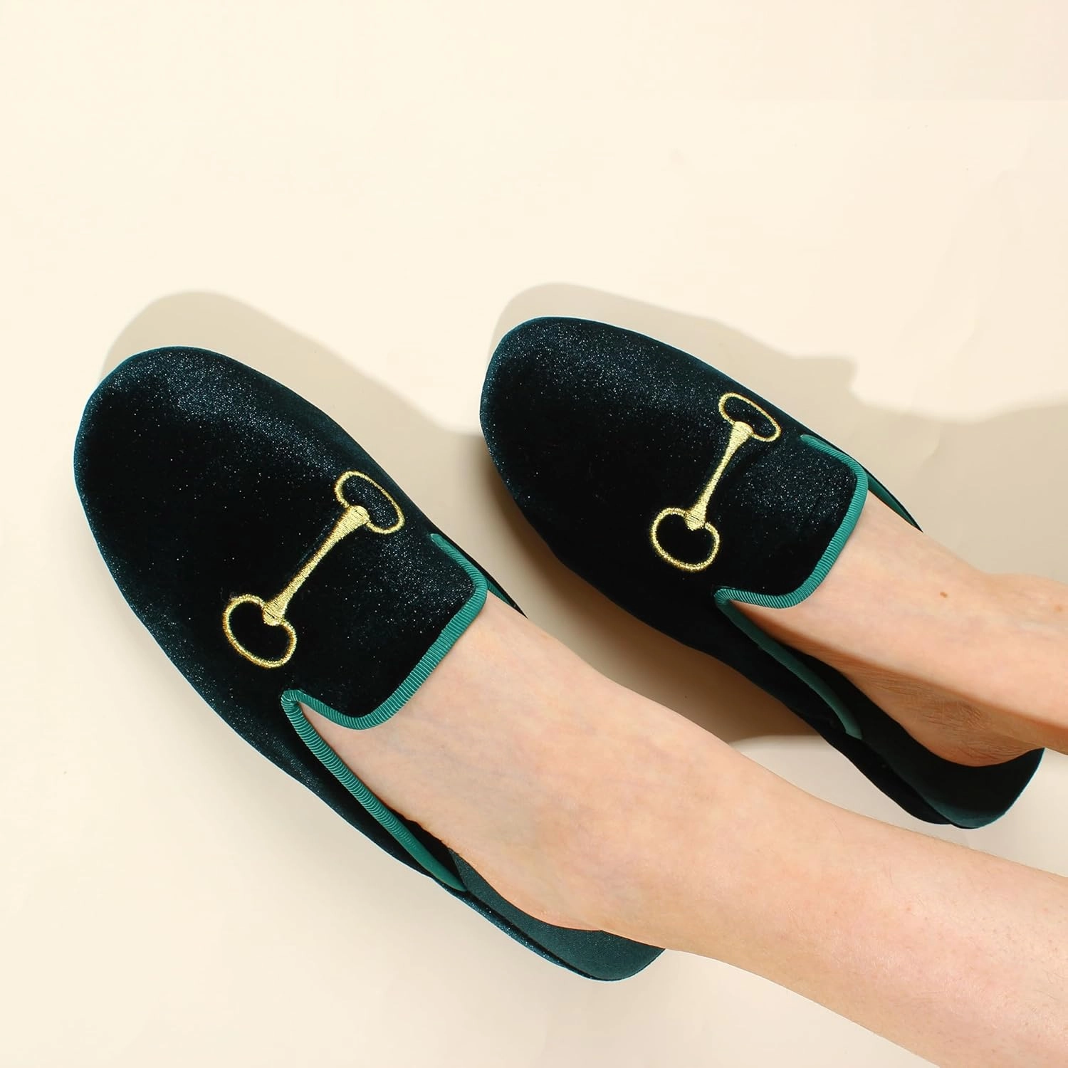 LMOY Velvet Slippers Women'S Slippers House Lightweight Non-Slip Elegant House Slippers