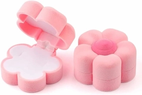 Lovely Velvet Jewelry Box Wedding Ring Box Necklace Display Box Gift Box for Jewelry Packaging