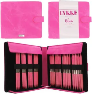 Lykke Blush Double Pointed Needles Gift Set Large US 6-13 Set in Fuchsia Fabric Pouch