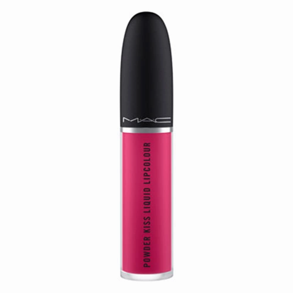 M.A.C Powder Kiss Liquid Lipcolour - Make It Fashun (fuchsia) 0.17 fl oz / 5 ml