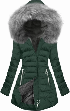 maisdgop Womens Winter Coats Mid Length Sherpa Lined Warm Heavy Jackets Thickened Windproof Outerwear With Fur Hood
