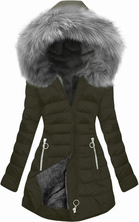 maisdgop Womens Winter Coats Mid Length Sherpa Lined Warm Heavy Jackets Thickened Windproof Outerwear With Fur Hood