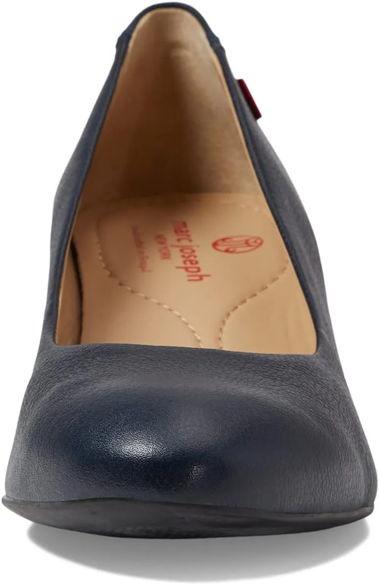 Marc Joseph New York Prospect Wedges for Women – Leather Construction – Almond Toe – Rubber Outsole
