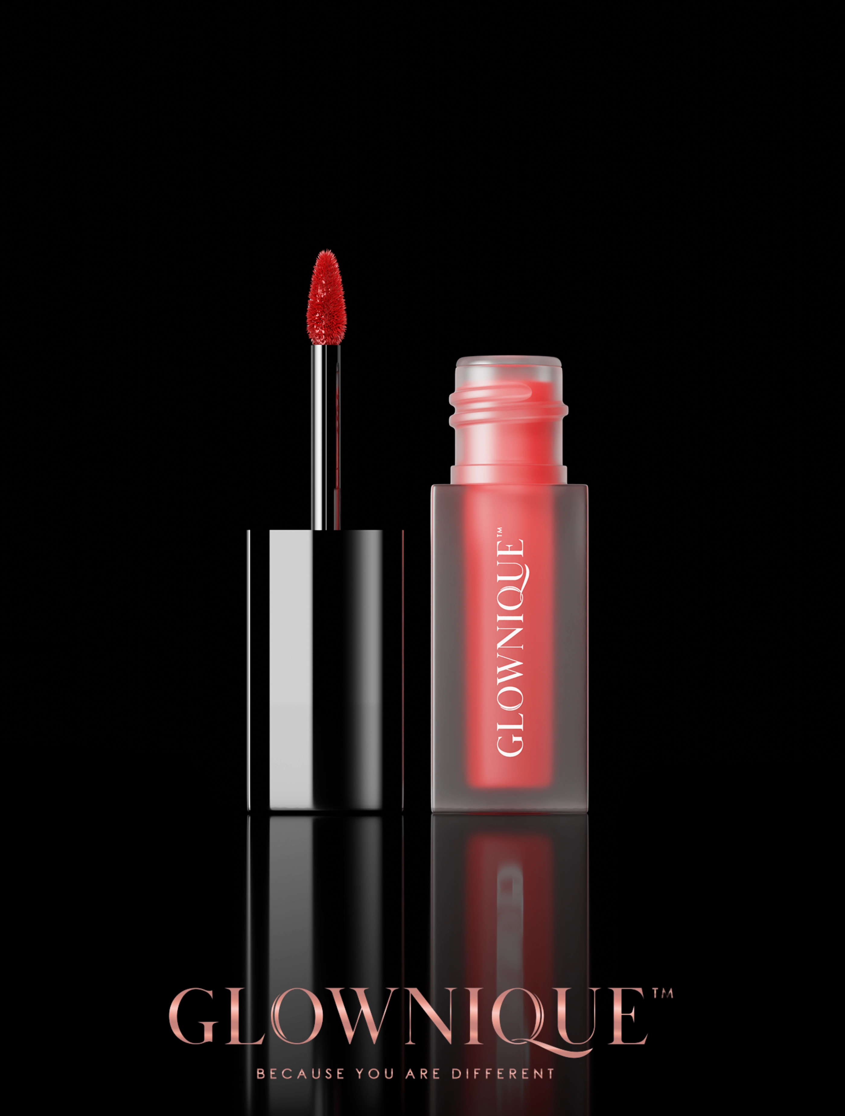 Matte Lip Stain - True Crimson (5ml) | GLOWNIQUE