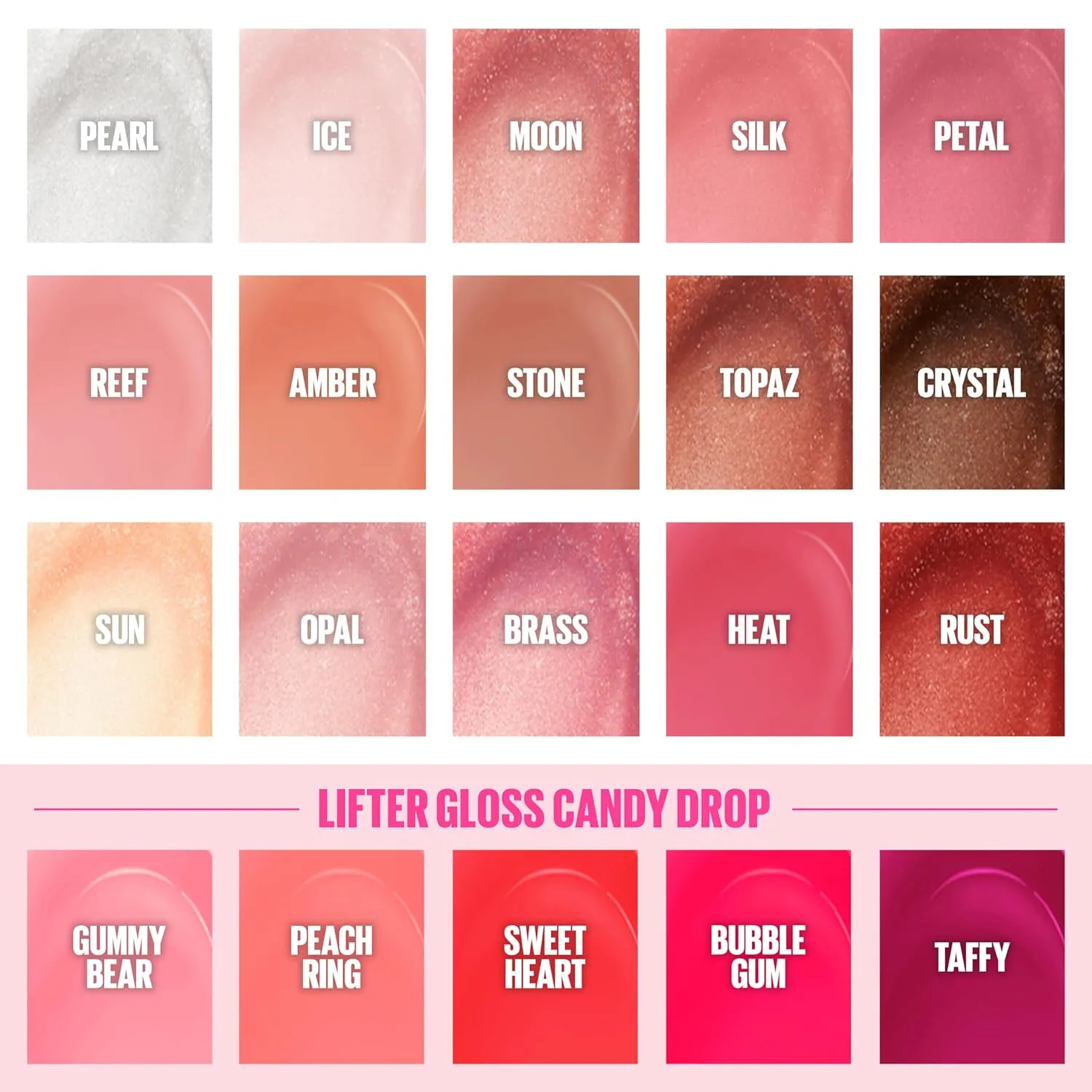 Maybelline Lifter Gloss and Lifter Plump Bundle, Hydrating, Pumping Lip Gloss in Shades Sweetheart and Red Flag, Pack of 2