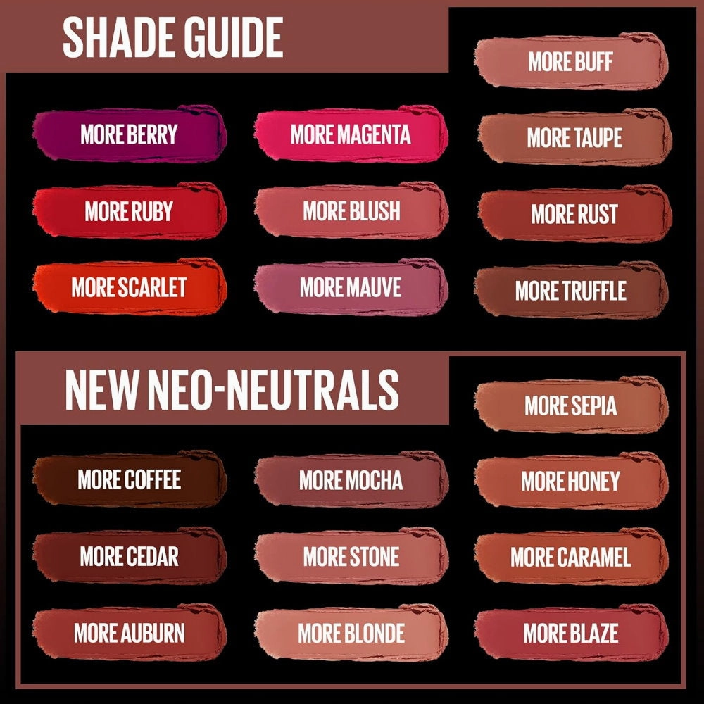 Maybelline Color Sensational Ultimatte Matte Slim Lipstick 288 More Auburn