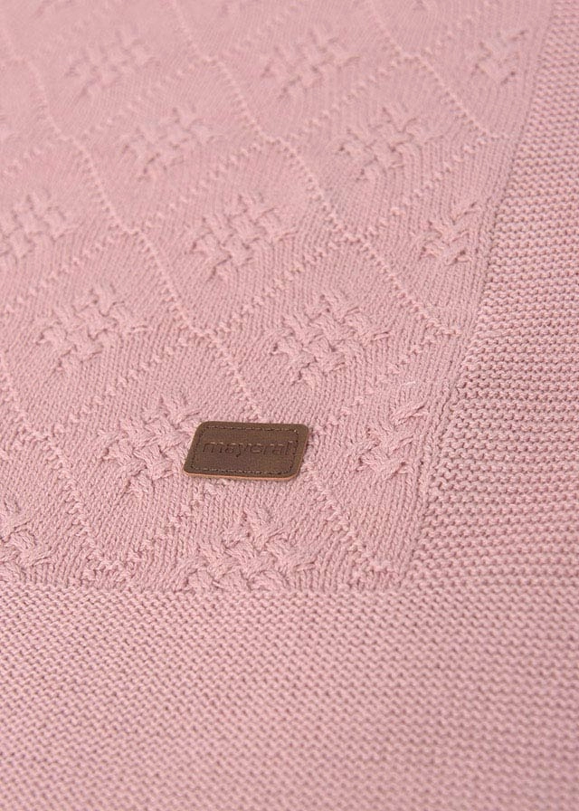Mayoral 19476 Pink Cotton Shawl Blanket In Stock Now