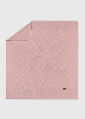 Mayoral 19476 Pink Cotton Shawl Blanket In Stock Now