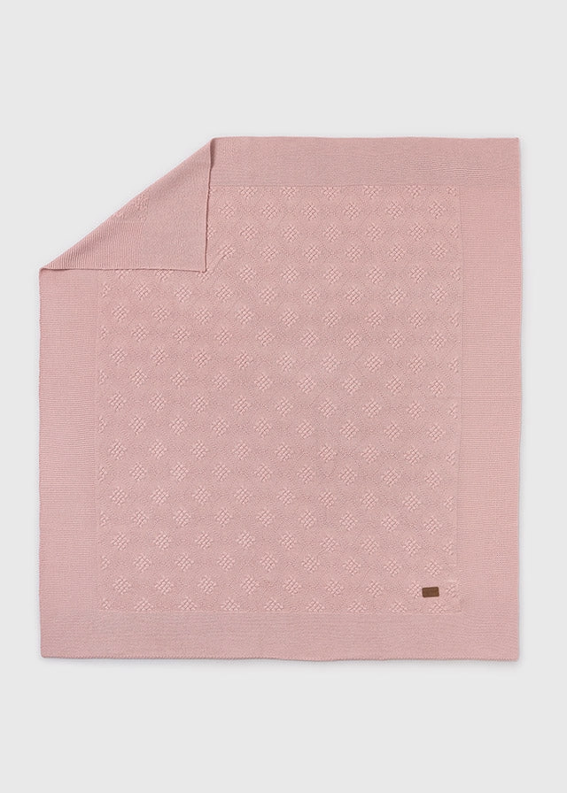 Mayoral 19476 Pink Cotton Shawl Blanket In Stock Now