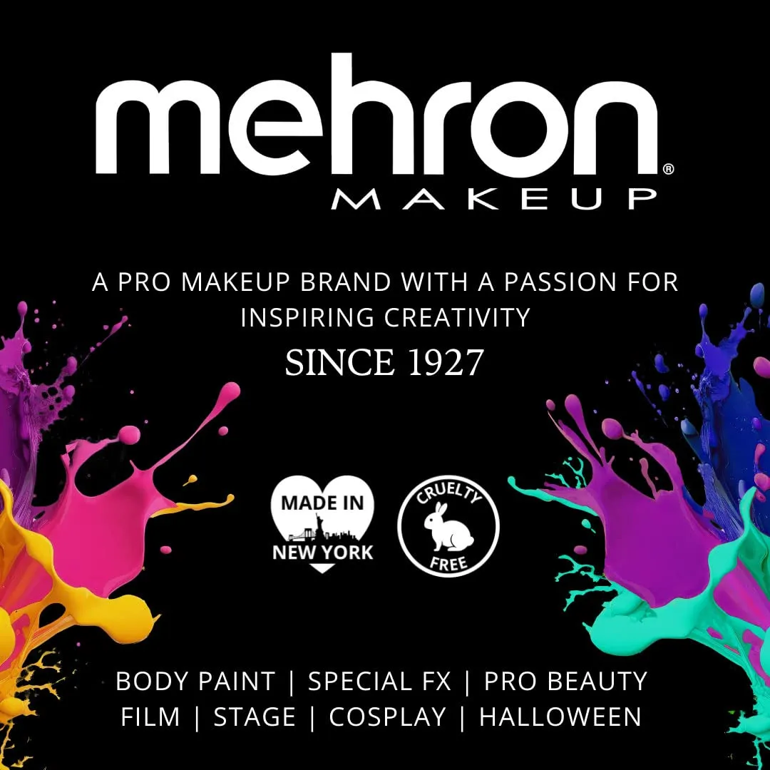 Mehron Makeup Paradise FX Makeup Pro Size | Stage & Screen, Face & Body Painting, Special FX, Beauty, Cosplay, and Halloween | Water Activated Face Paint & Body Paint 1.4 oz (40 g) (Metallic Fuchsia)