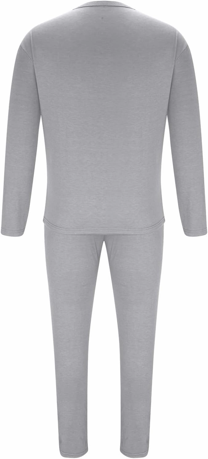 Men's 2 Piece Tracksuit Set Jogging Sweatsuit Outfits Solid Long Sleeve Button Down Shirt and Sport Sweatpant Set