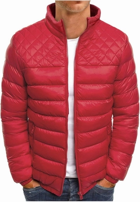 Men'S Down Jackets & Coats Zip Up With Hood Heated Plain Winter Jackets Thick Thermal Windproof Outwear