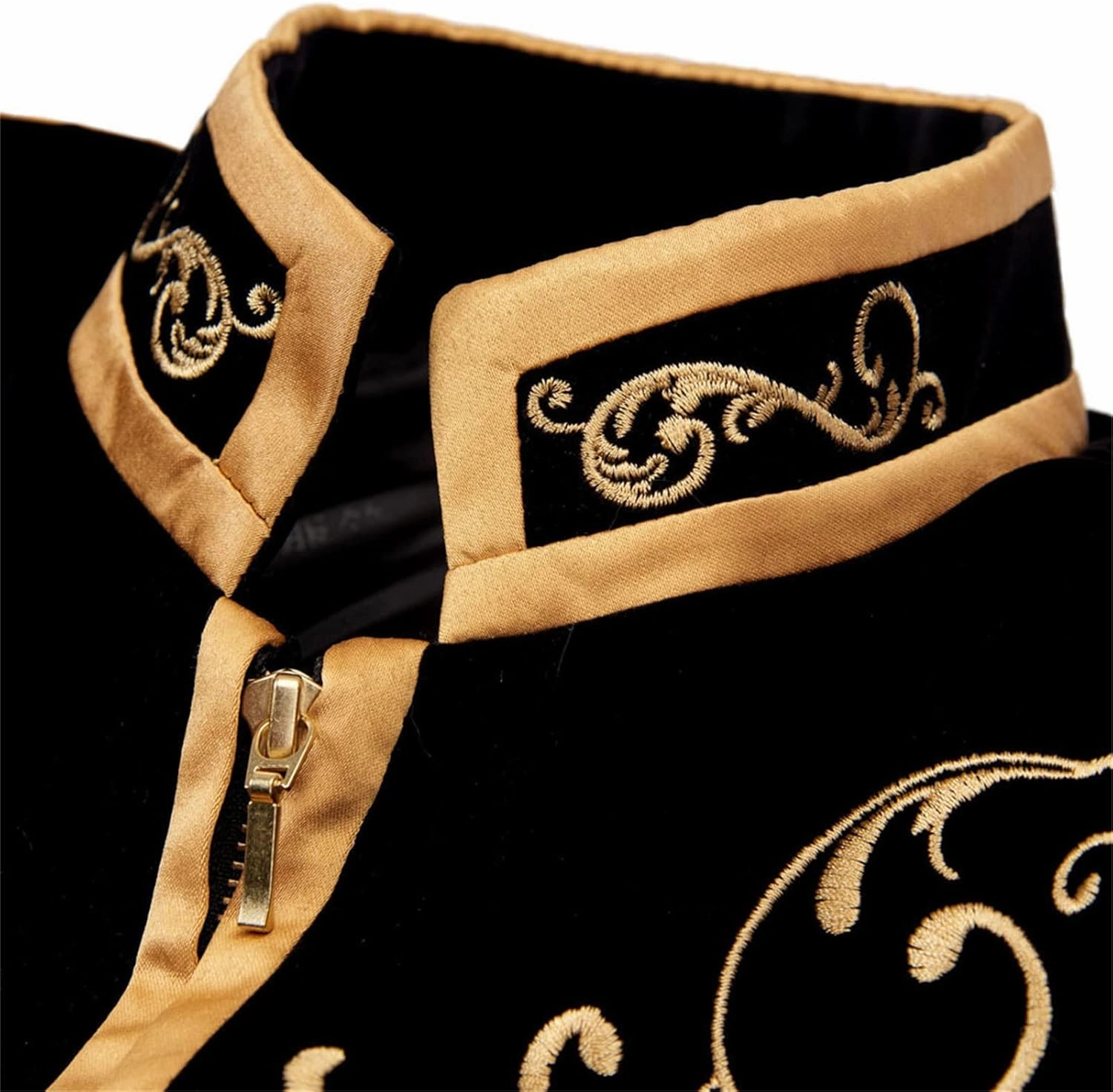 Men's Stylish Prince Velvet Blazer Slim Fit Gold Embroidery Jacket Suit Court Uniform Costume Tux Dress Suits
