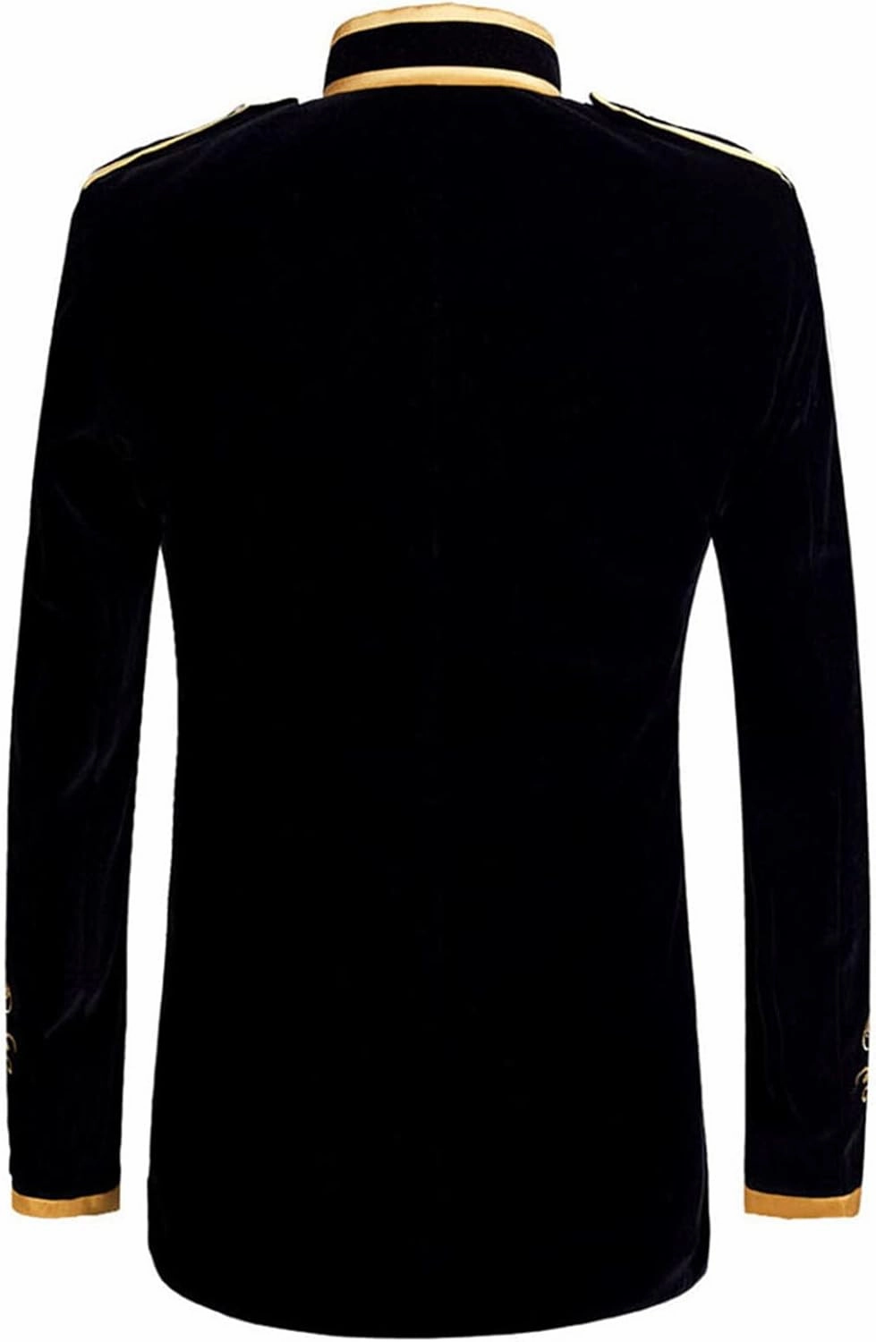 Men's Stylish Prince Velvet Blazer Slim Fit Gold Embroidery Jacket Suit Court Uniform Costume Tux Dress Suits