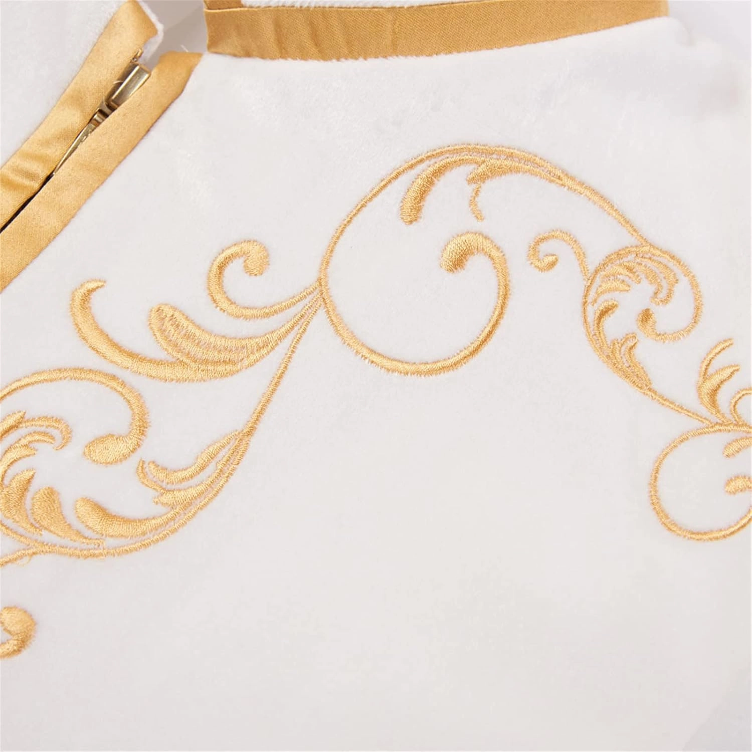 Men's Stylish Prince Velvet Blazer Slim Fit Gold Embroidery Jacket Suit Court Uniform Costume Tux Dress Suits
