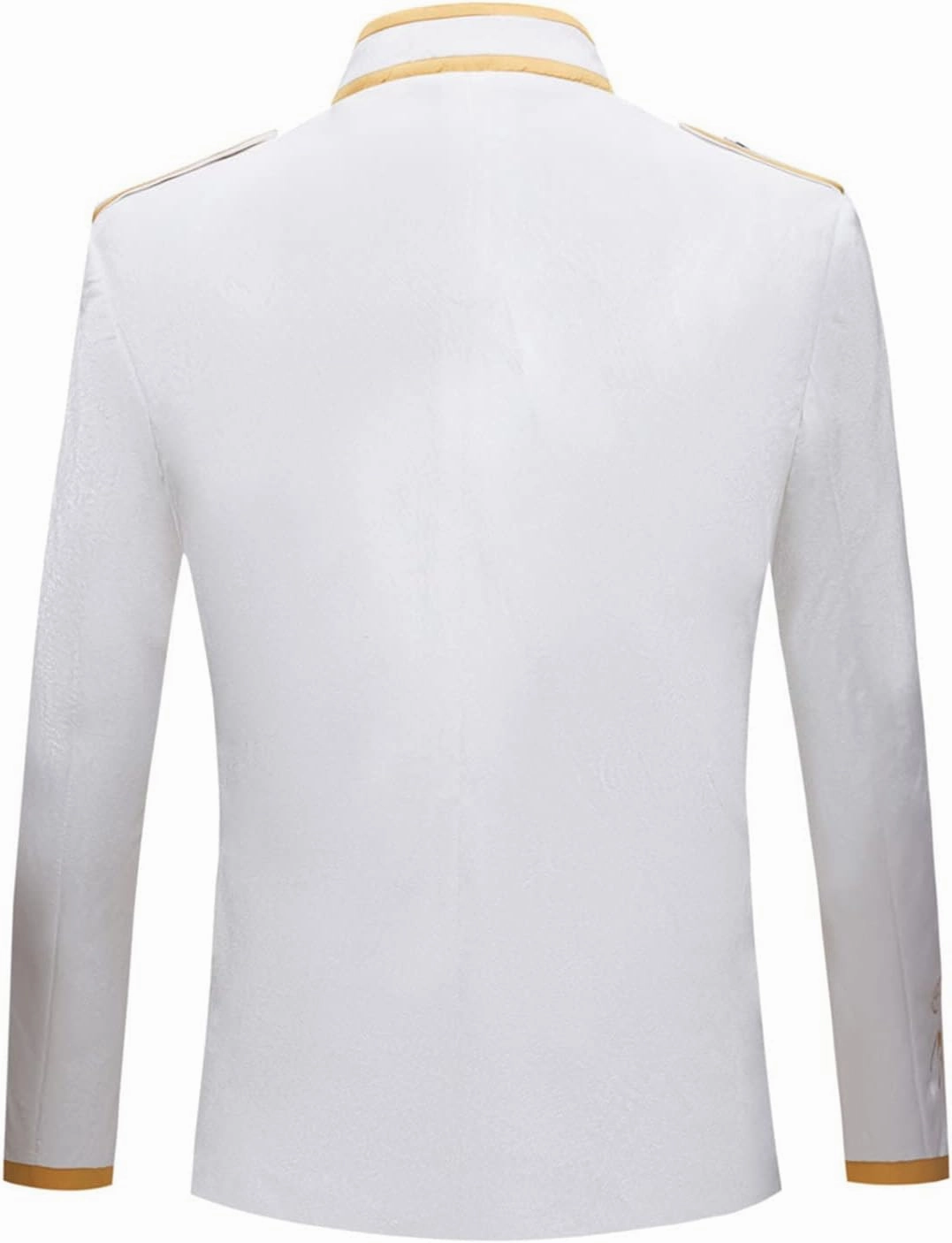 Men's Stylish Prince Velvet Blazer Slim Fit Gold Embroidery Jacket Suit Court Uniform Costume Tux Dress Suits
