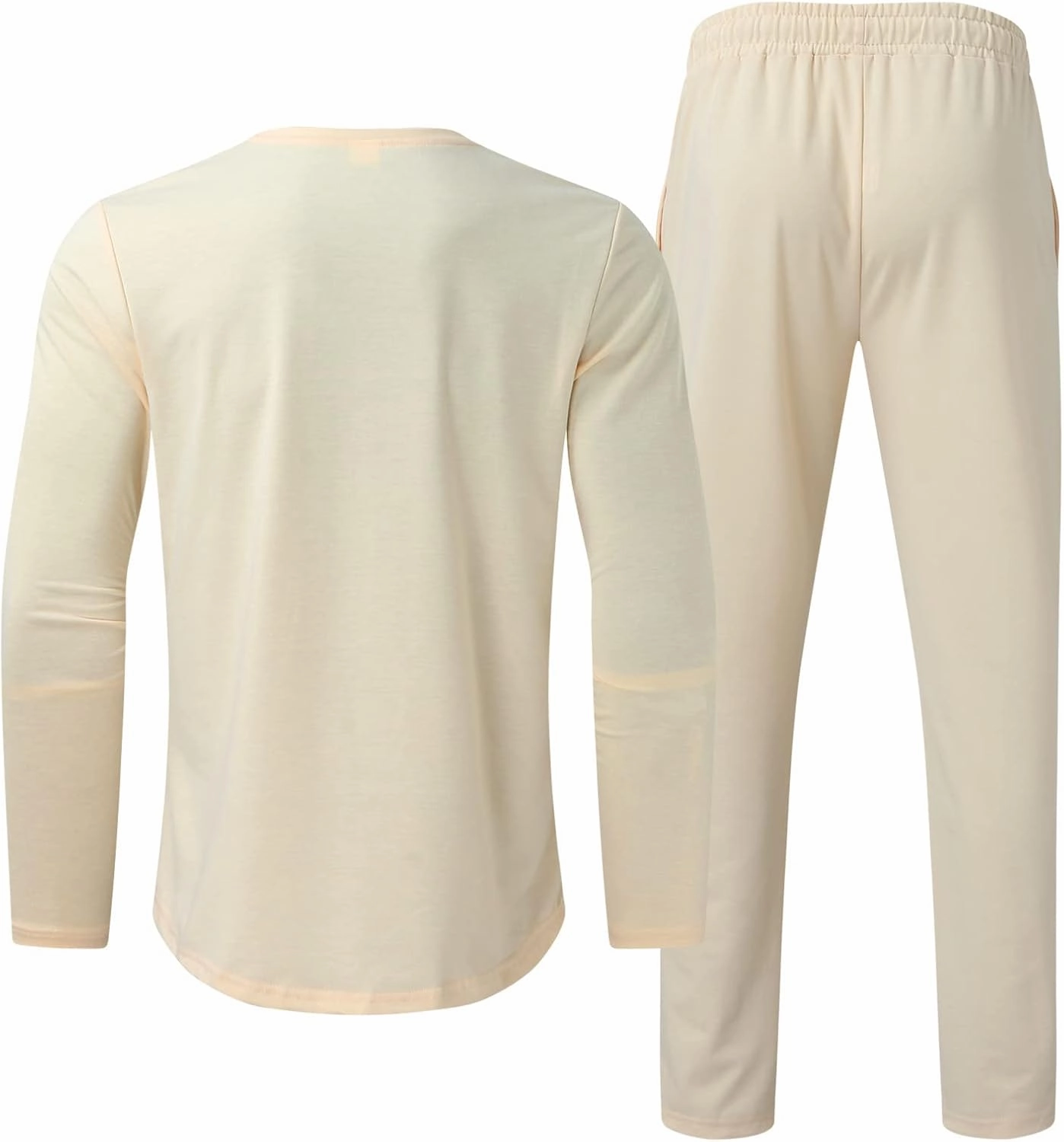 Men's Tracksuit Athletic Casual 2 Piece Outfits Long Sleeve Pullover Shirts and Pant Set Gym Jogger Sweatsuit Set
