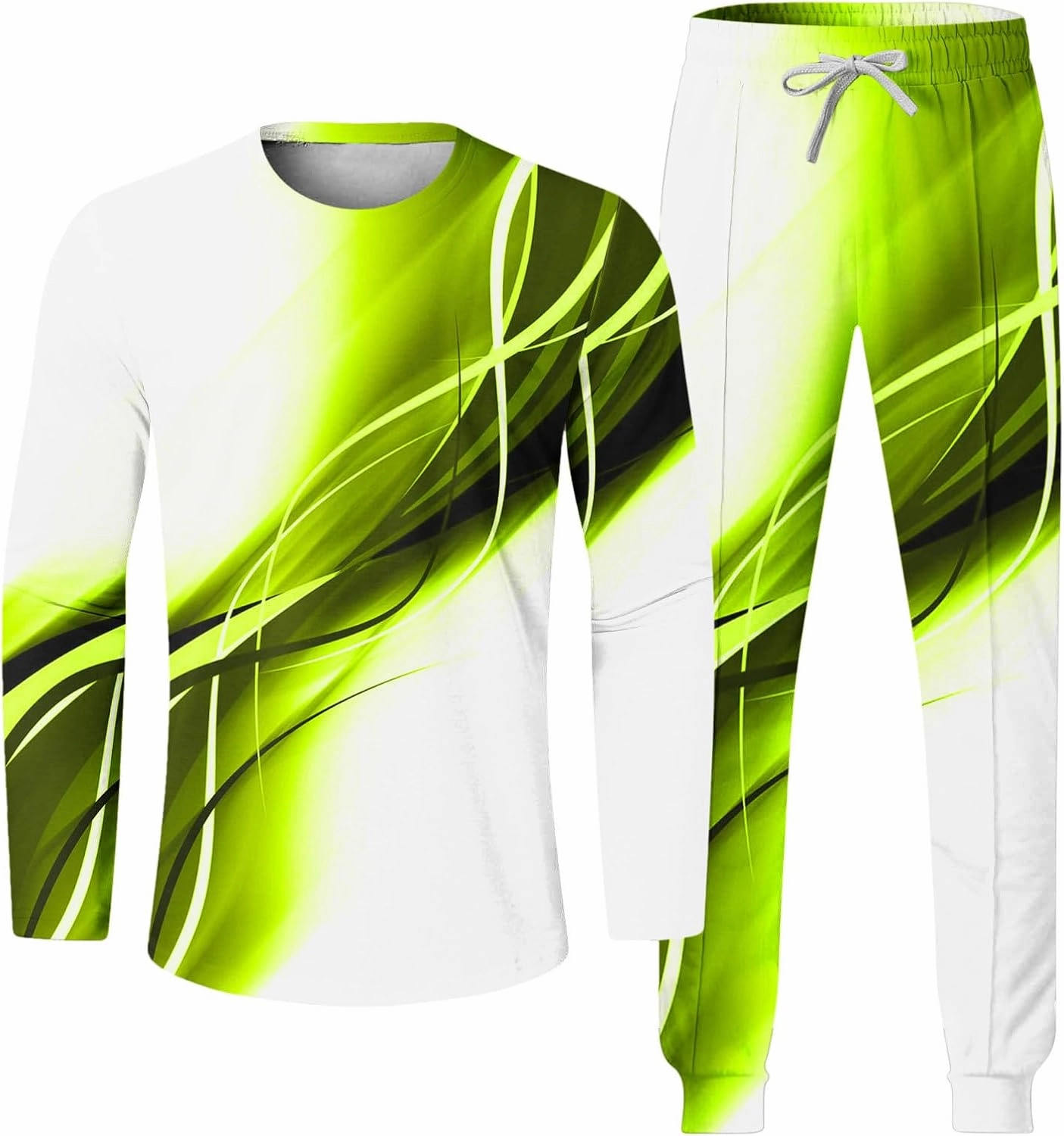 Men's Tracksuits Outfits Set 2 Piece Jogging Suits Casual Crewneck Pullover Sport Pants Running Sports Sweatsuit