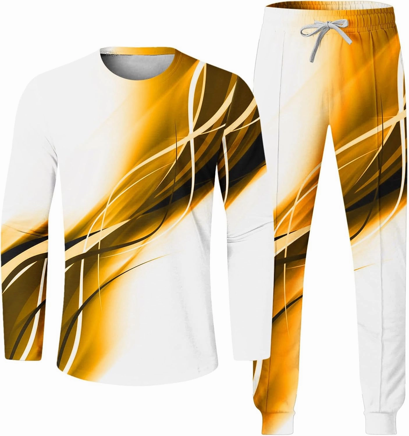 Men's Tracksuits Outfits Set 2 Piece Jogging Suits Casual Crewneck Pullover Sport Pants Running Sports Sweatsuit