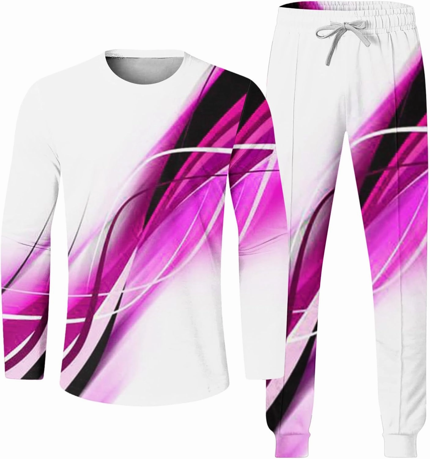 Men's Tracksuits Outfits Set 2 Piece Jogging Suits Casual Crewneck Pullover Sport Pants Running Sports Sweatsuit