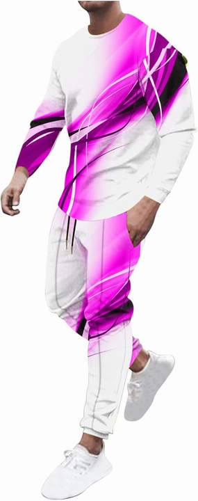 Men's Tracksuits Outfits Set 2 Piece Jogging Suits Casual Crewneck Pullover Sport Pants Running Sports Sweatsuit